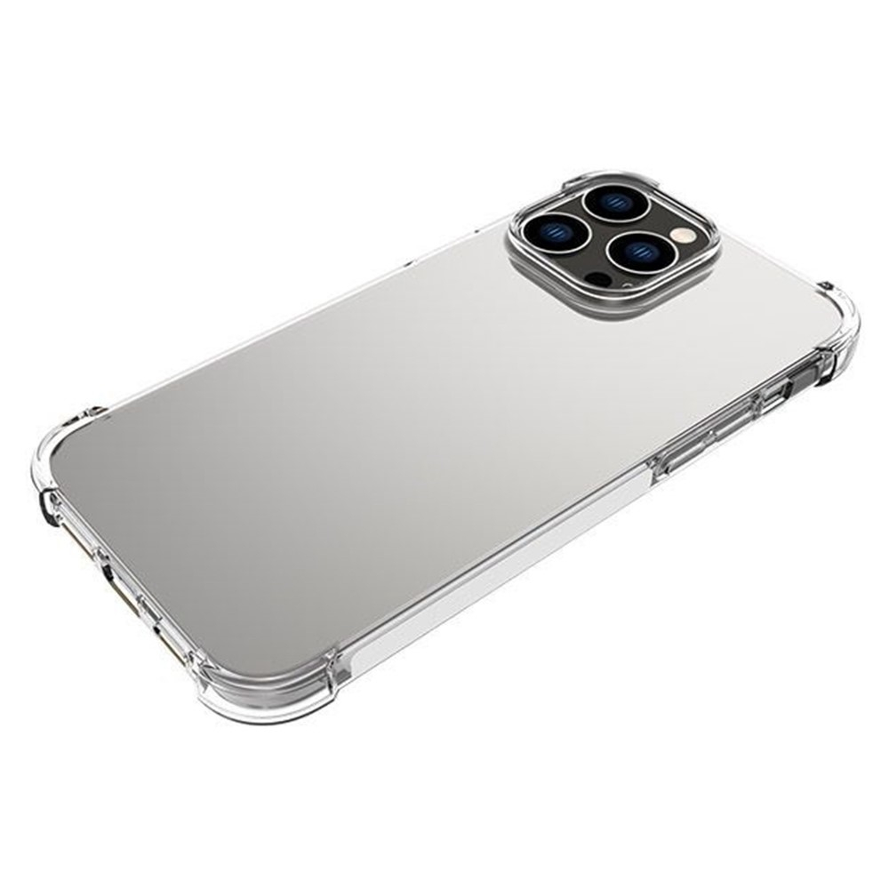 iPhone 14 Pro Max Gummi Hülle Case Slim Design mit Air Cushion Fallschutz - Transparent