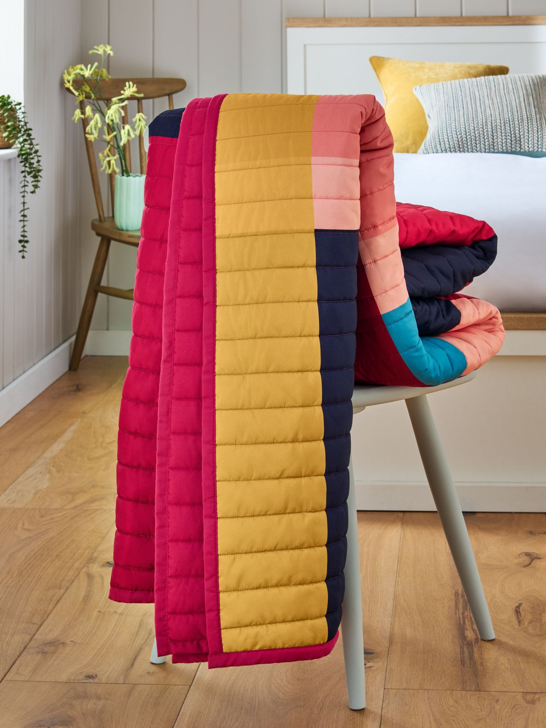 Quilted Stripe Bedspread