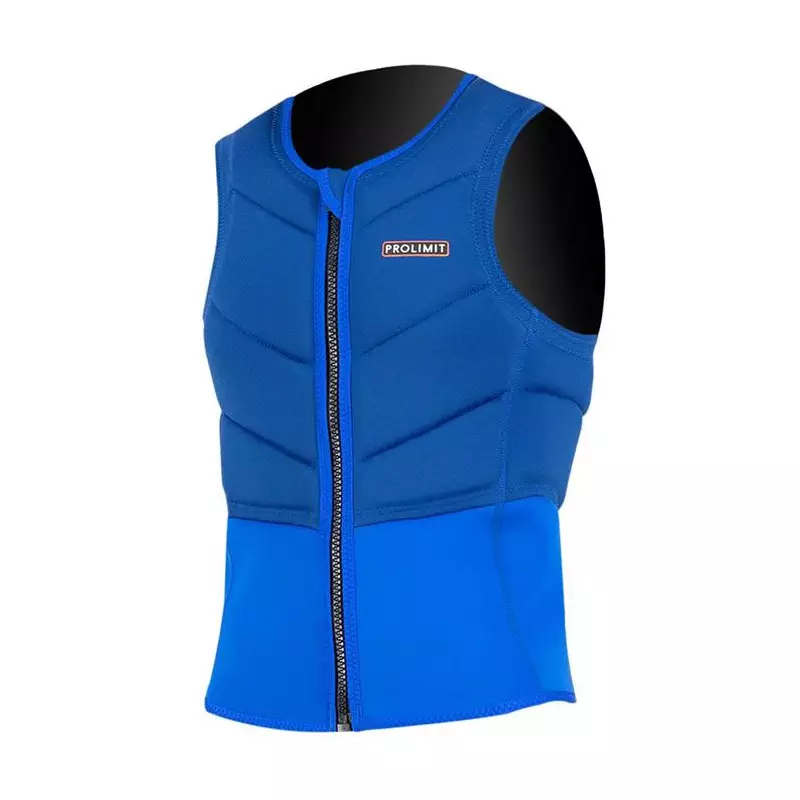 Gilet impact kitesurf/windsurf PROLIMIT Fusion Slider Vest Half Padded Frontzip Navy/Orange