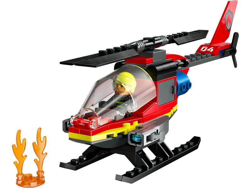 LEGO® City Feuerwehrhubschrauber 60411 Helikopter-Spielset für spannende Rollenspiele