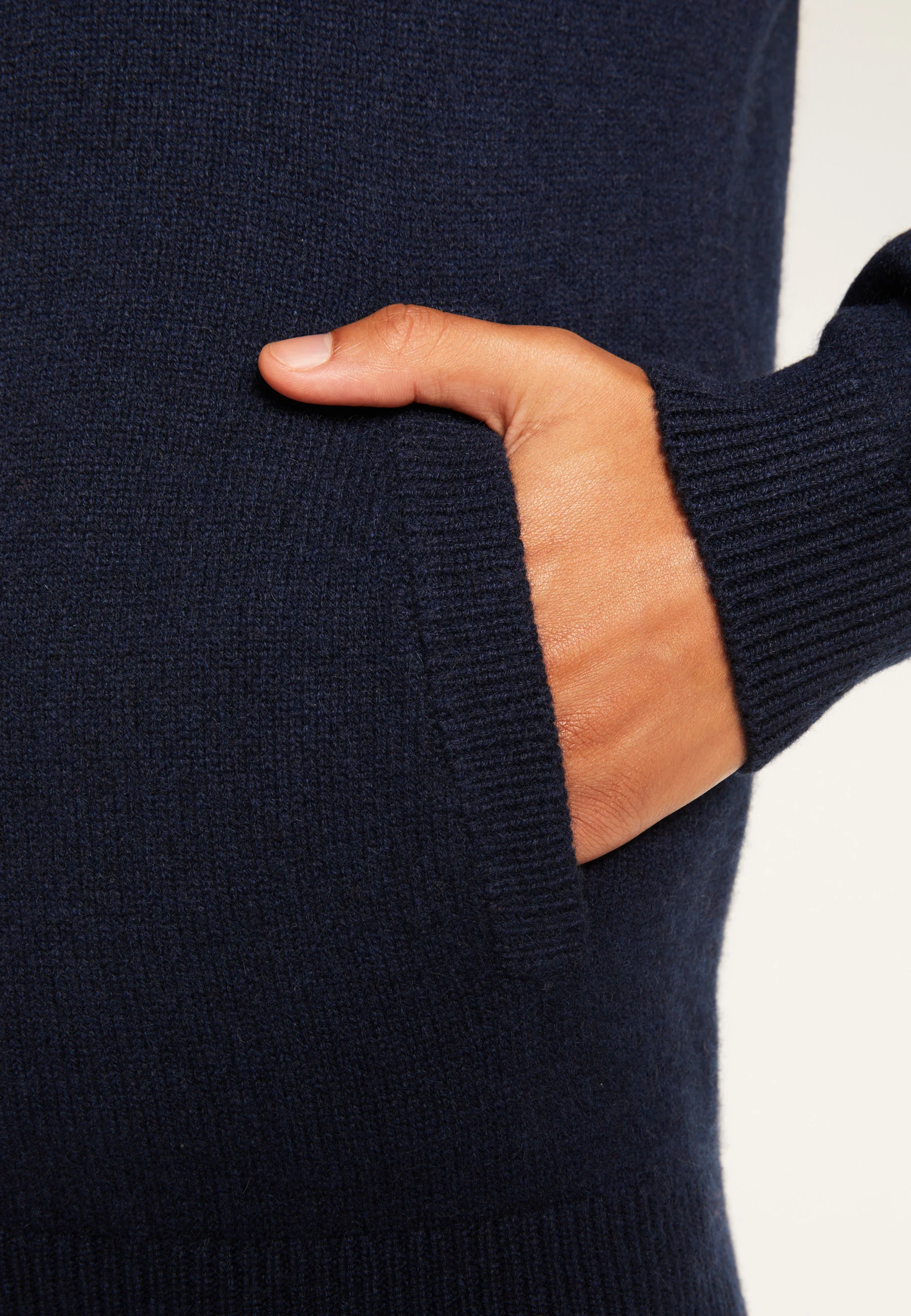 ELYSÉE DUO - Gilet zippé en cachemire 6 fils | Bleu