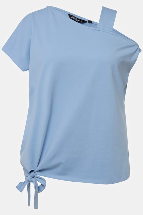 T-Shirt, Schulterausschnitt, Rundhals, Halbarm