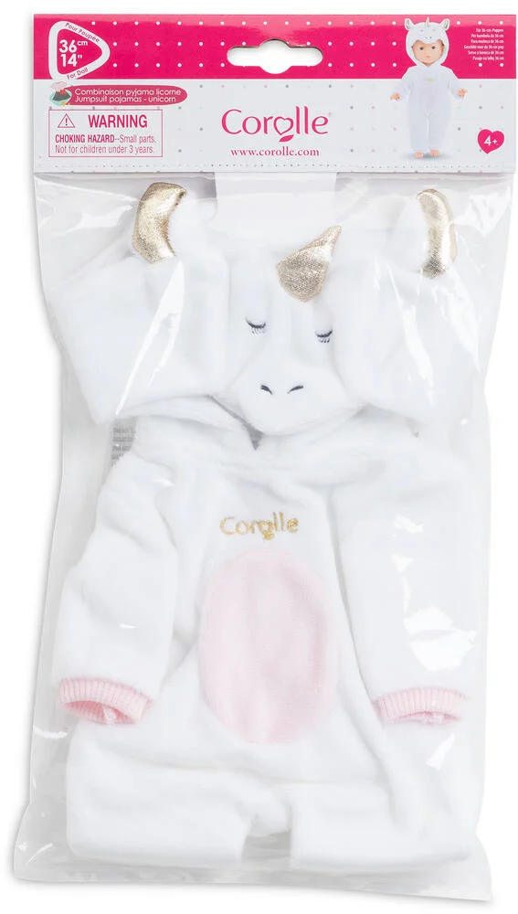 COMBINAISON PYJAMA LICORNE POUR POUPEE 36 CM - COROLLE MA COROLLE