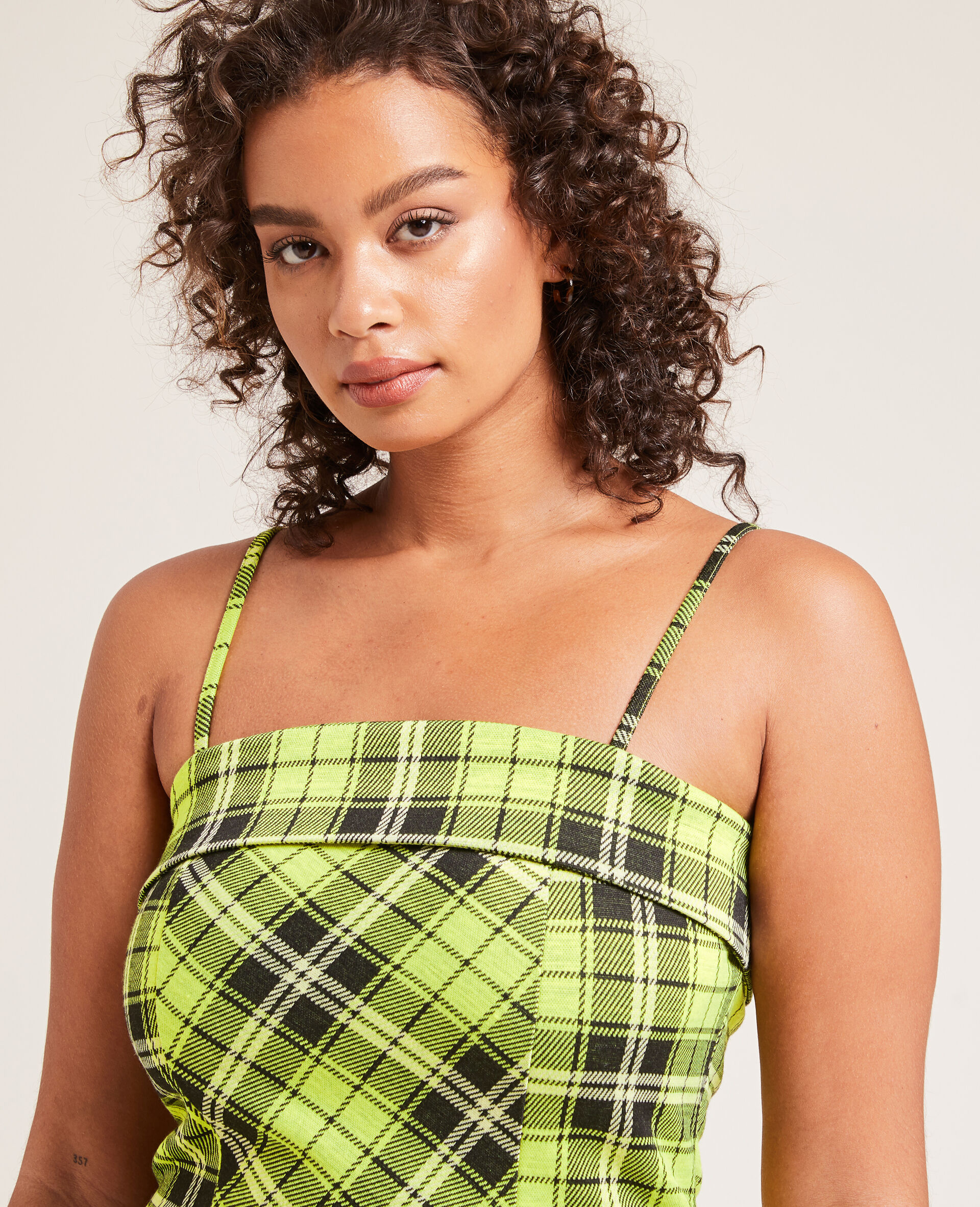 Robe courte à bretelles - Vert