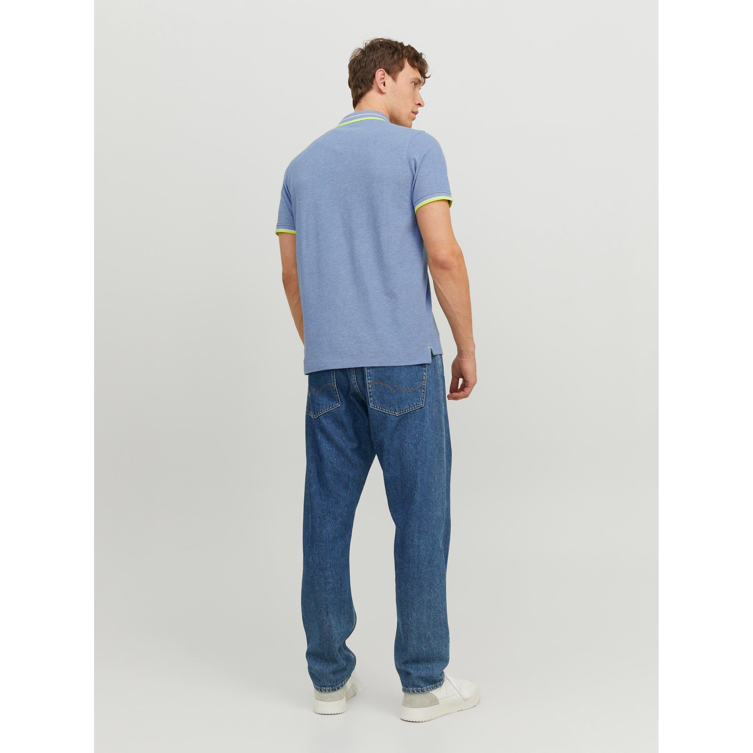 Jack and Jones Paulos Tipped Pique Short Sleeve Polo Shirt