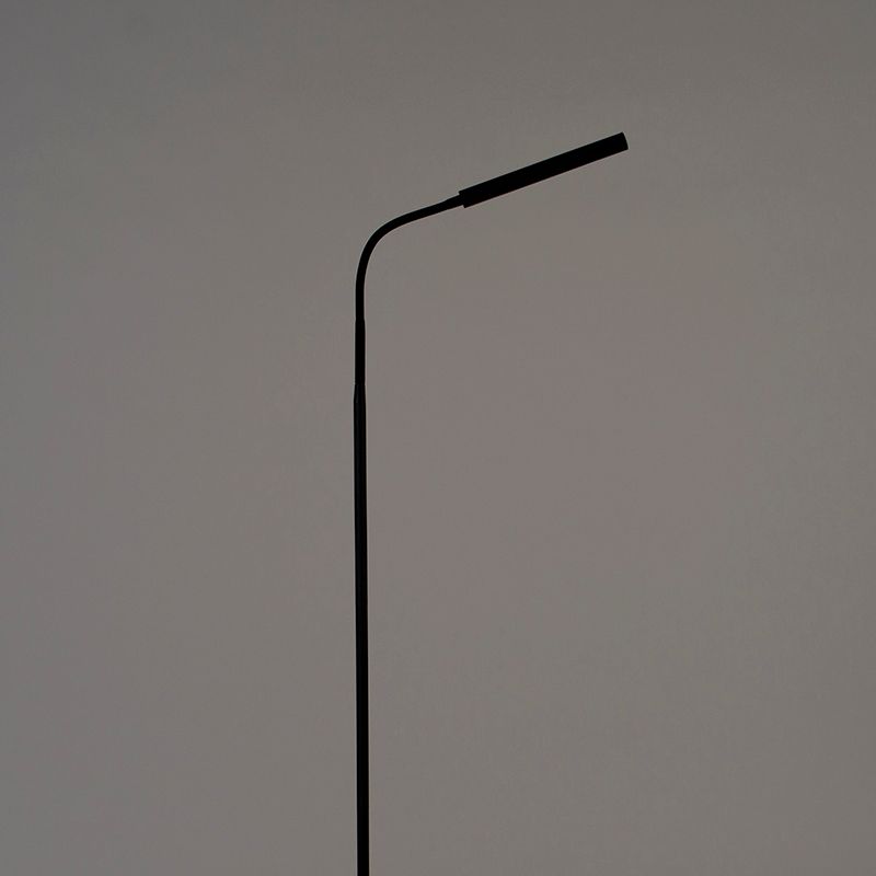Design vloerlamp zwart incl. LED met touch dimmer - Palka