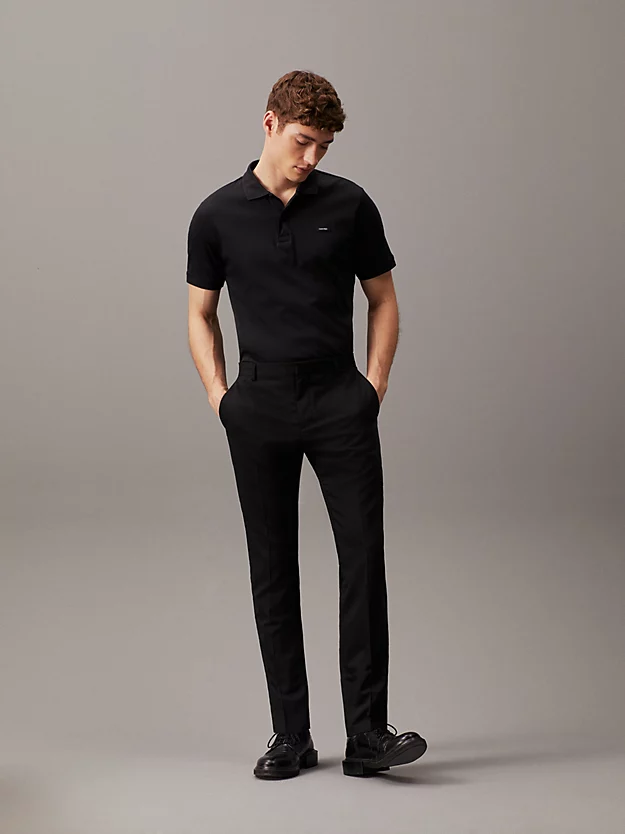 Camisa polo de corte justo