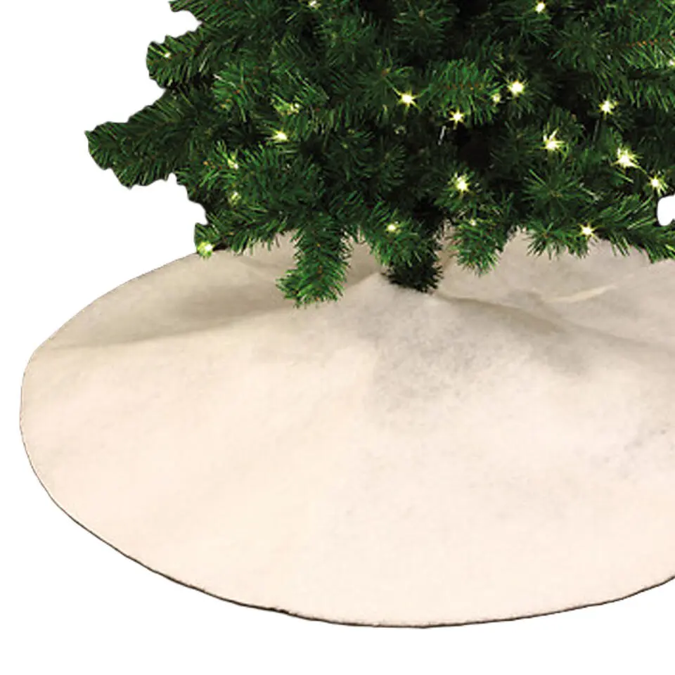 Feeric Christmas Kerstboomrok - wit - 100 cm - vilt - rond