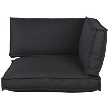 Hoekset palletkussen Serdi zwart - set van 3