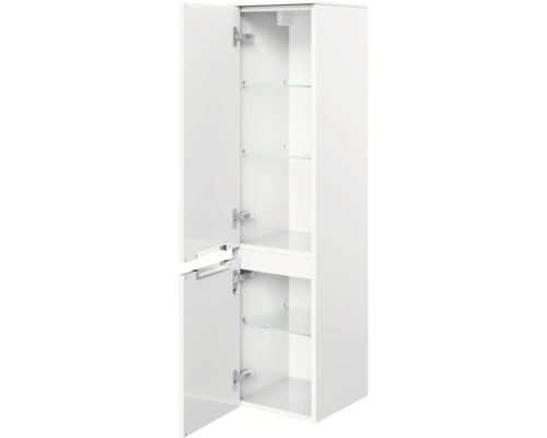 Pelipal Xpressline 4035 halfhoge kast, 30 cm breed, wit met geïntegreerde greepuitsparing