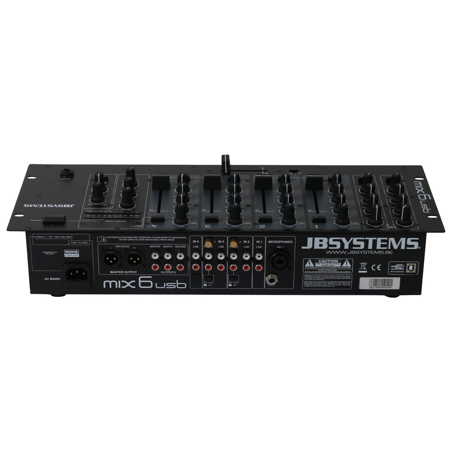 JB systems MIX6usb 19 inch rackmixer