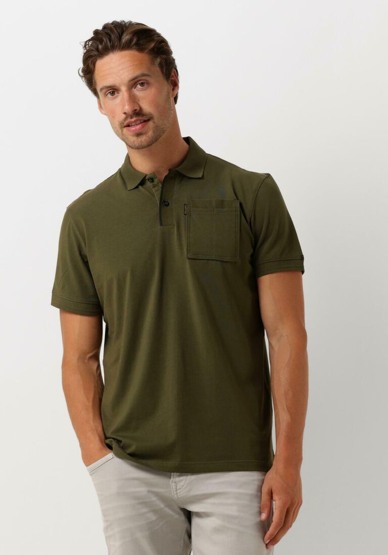 PME LEGEND groene pme legend polo short sleeve polo stretch jersey