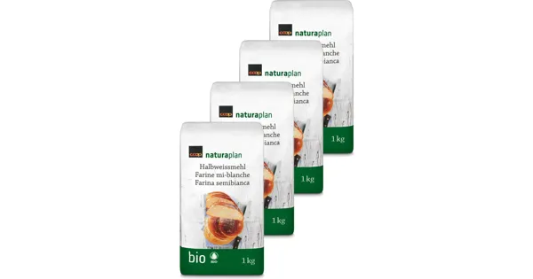 Naturaplan Bio Halbweissmehl 4x1kg