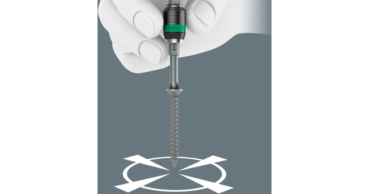 Wera846/8 Verzinkboor bit-set bitset  (Zwart/groen, 8-delig)