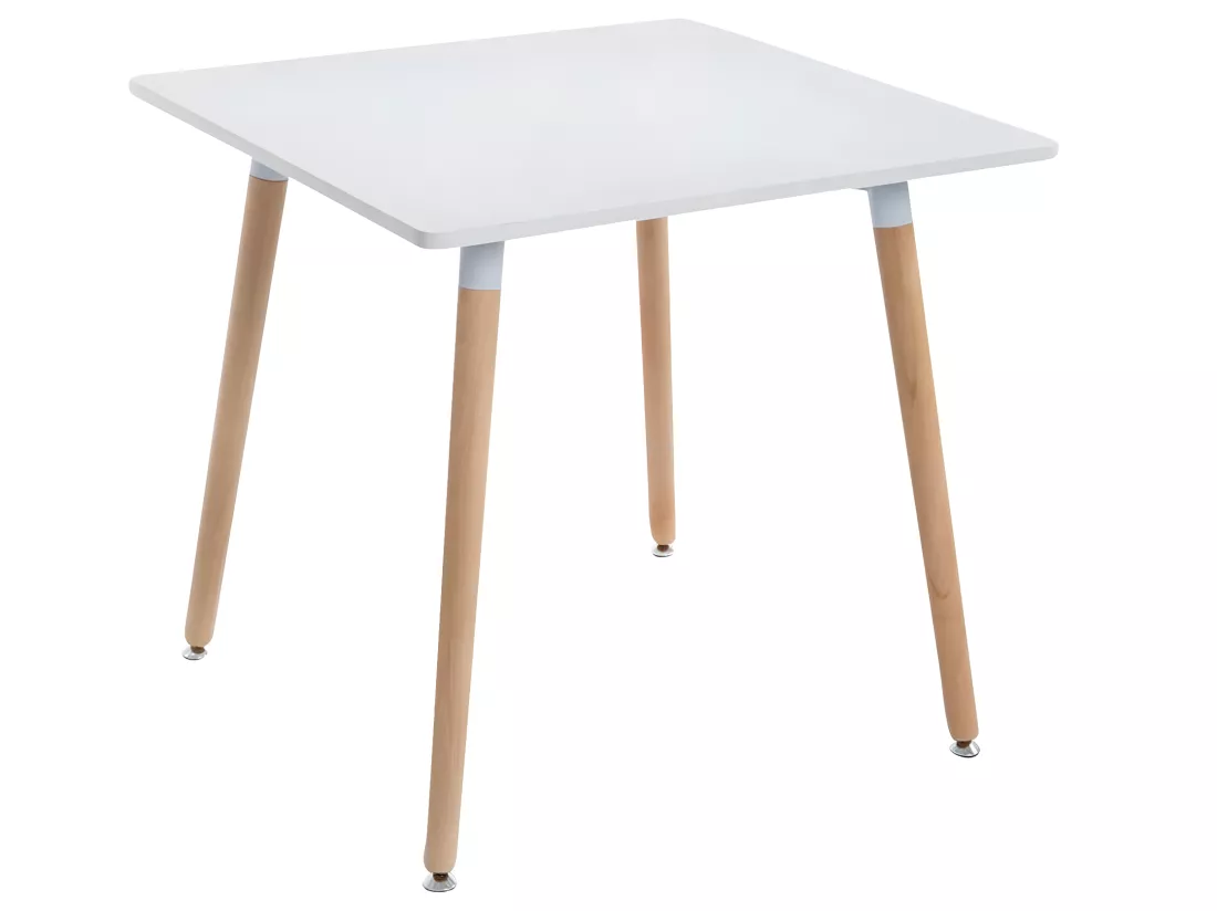 Table de cuisine table bois marron 80 x 80 x 75 cm TAB10008