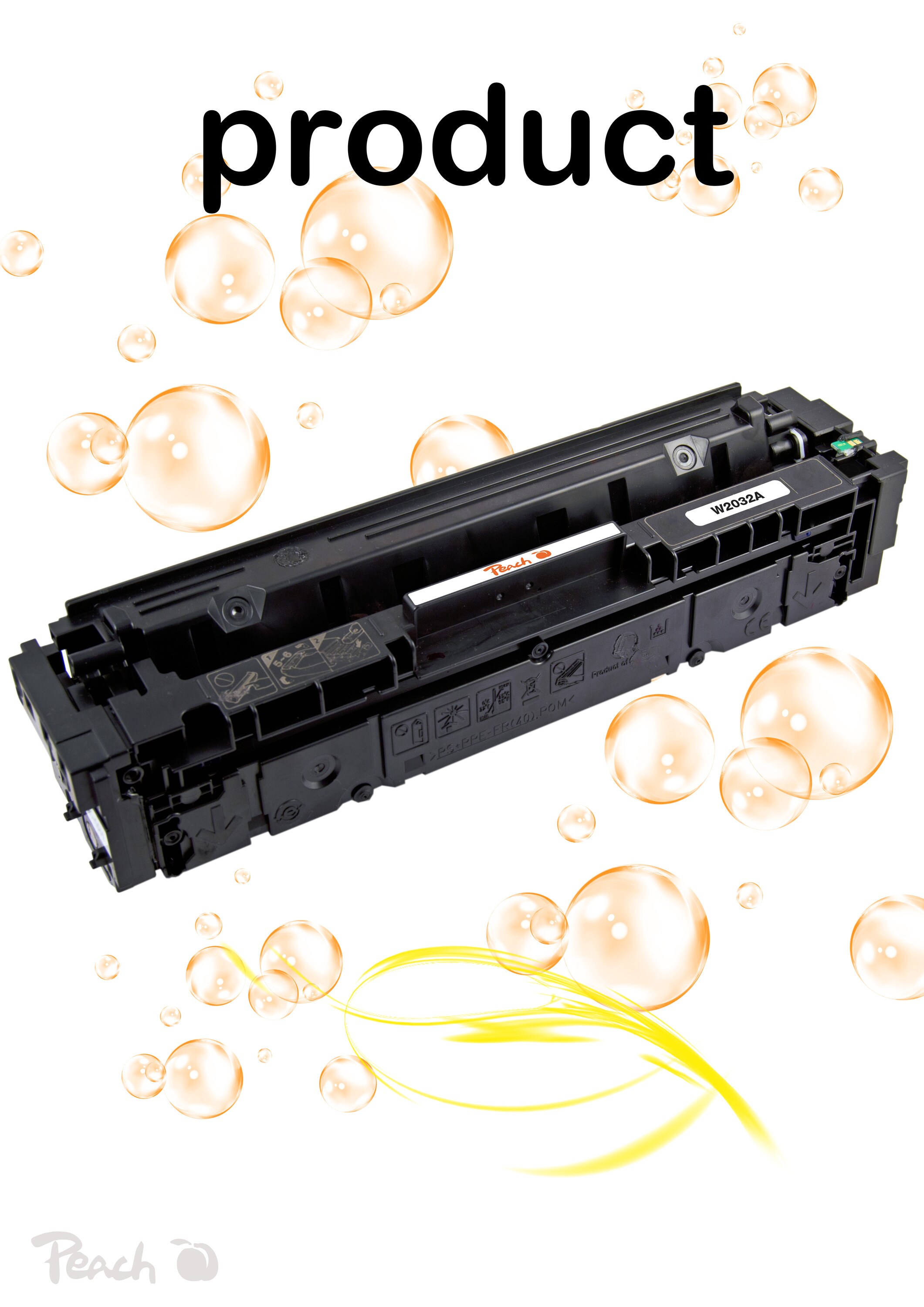 Peach HP 415 A Toner ye ersetzt HP No. 415A, W2032A für z.B. HP Color LaserJet Pro MFP M 479 dw, HP Color LaserJet Enterprise MFP M 480 f (wiederaufbereitet)