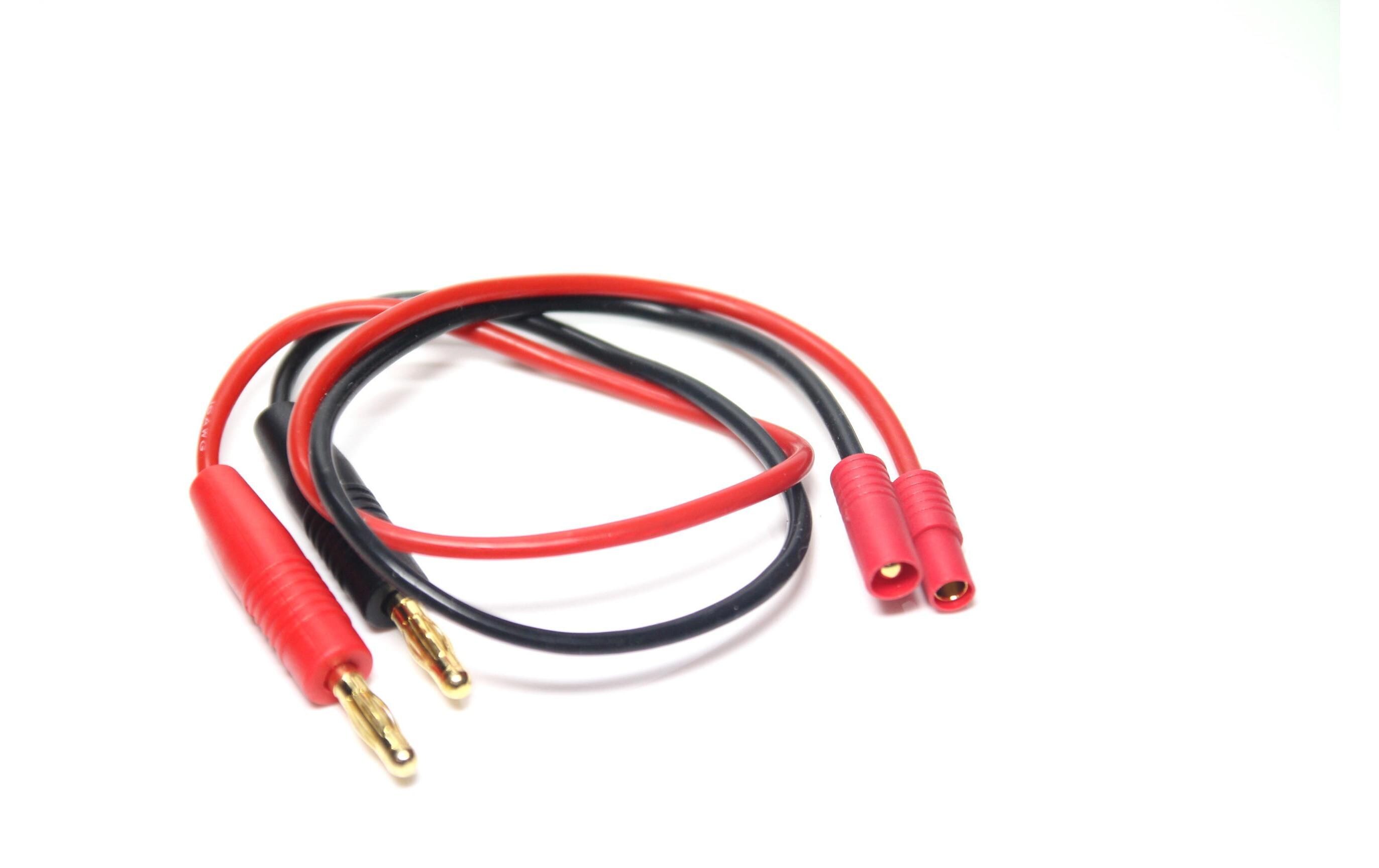 Ladekabel 4 mm Bananenstecker zu 3.5 mm GoldsteckerLadekabel