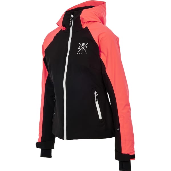 Veste snowboard WATTS XICE W BLACK/CROSS FLUO PINK