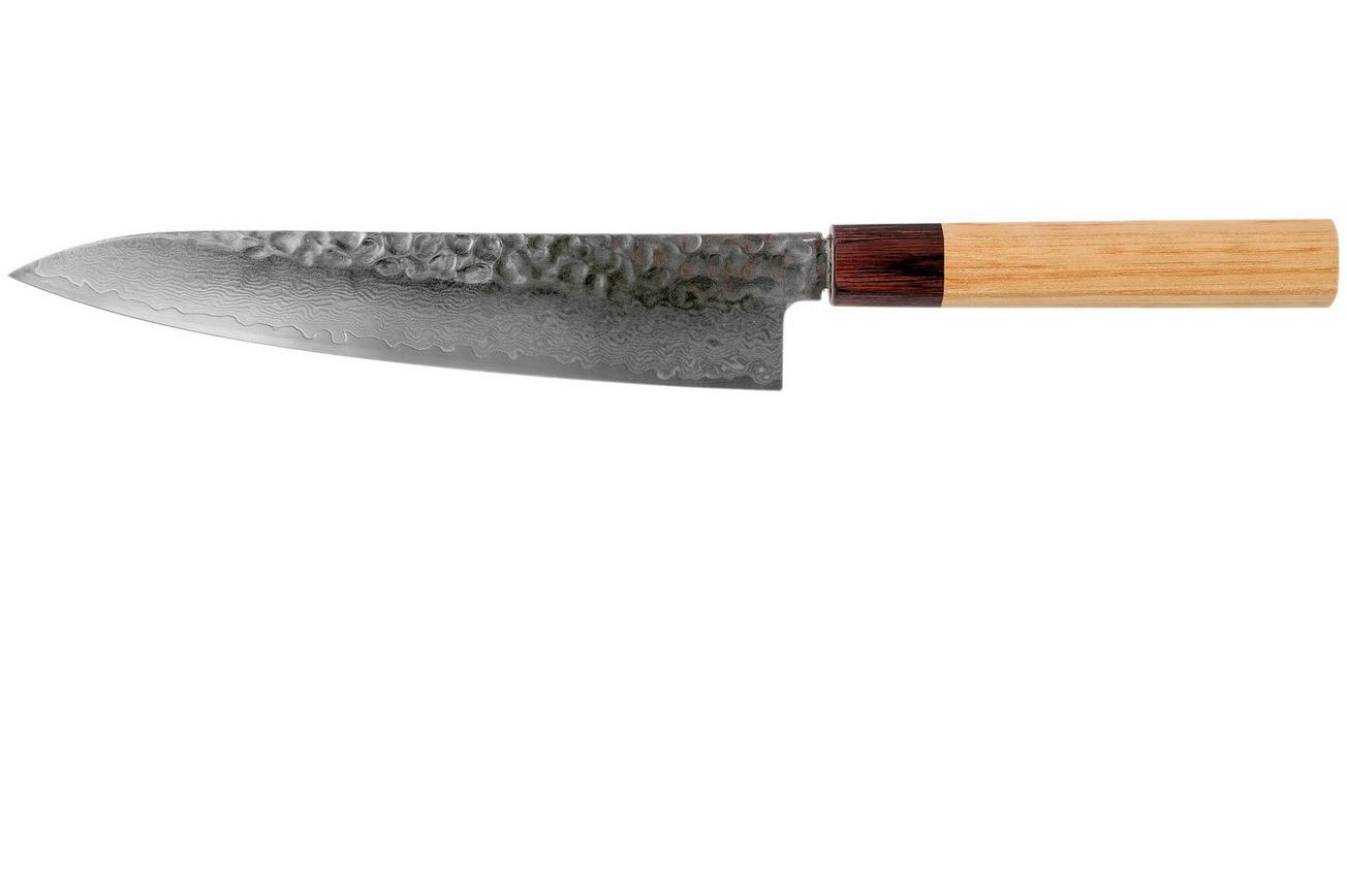 Sakai Takayuki 33-Layer Damascus Hammered WA 07475 koksmes, 21 cm