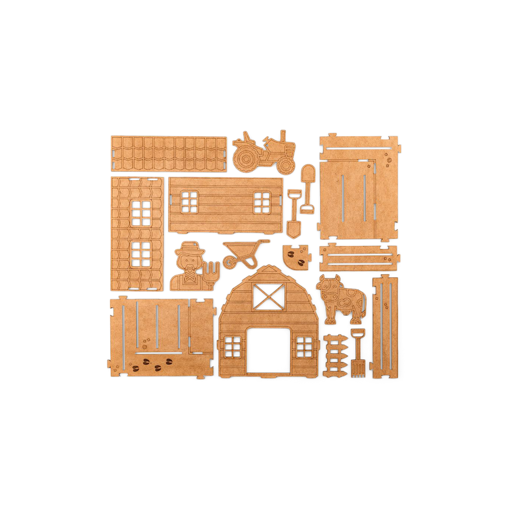 DIY-kit Harvest Time | HDF. | Brown | Crateit
