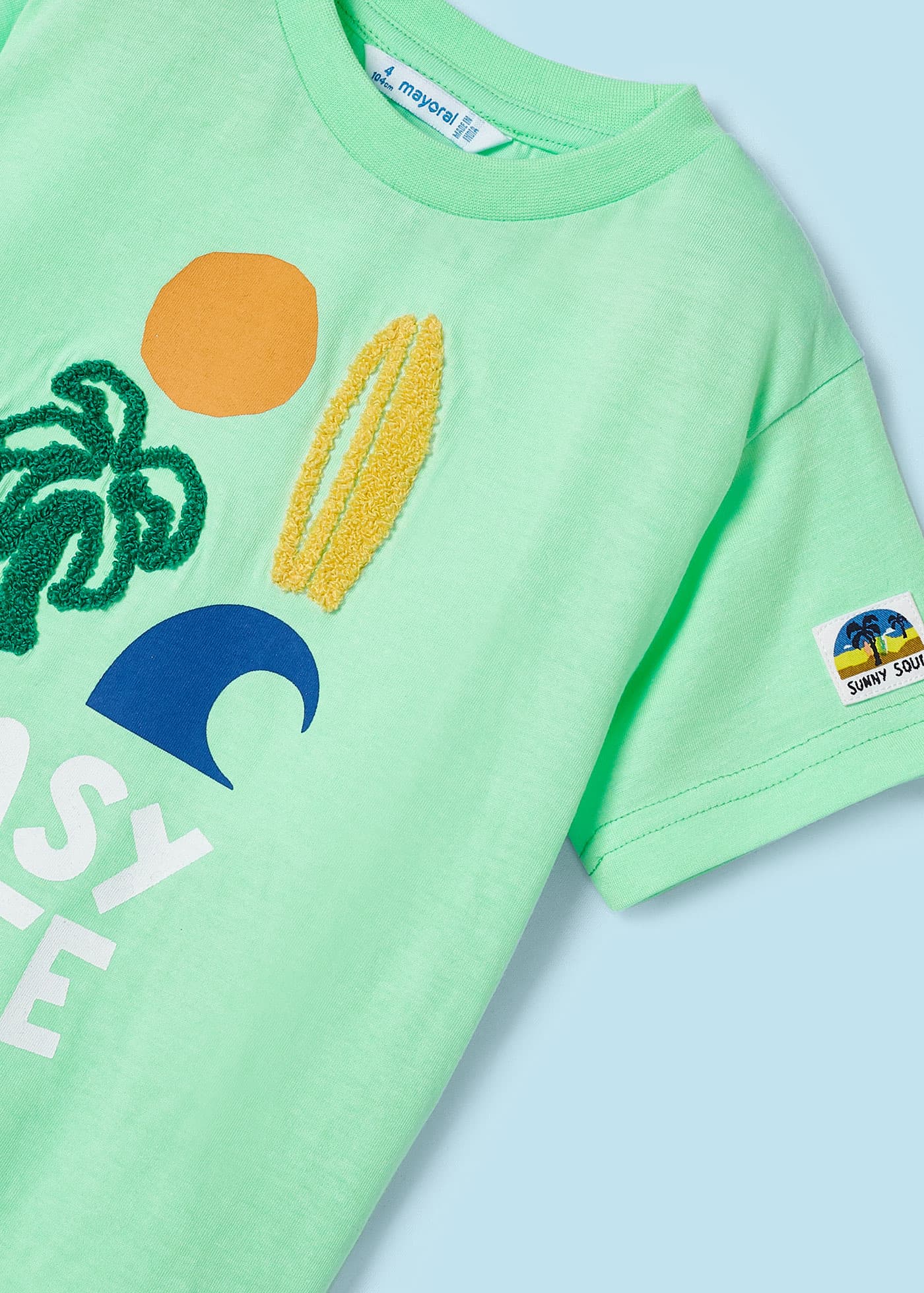 Camiseta Better Cotton de ajuste confortável para meninos, estampa Melancia.