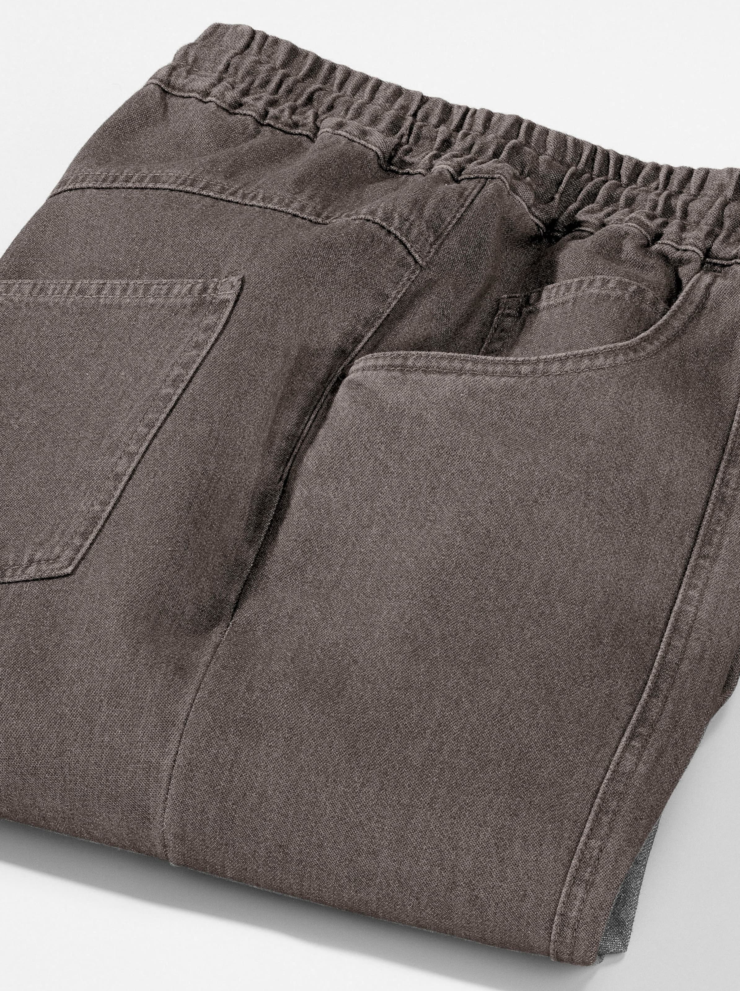 Schlupfhose in taupe