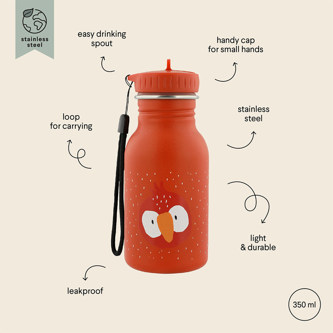 Trixie rvs drinkfles mr. parrot - 350 ml