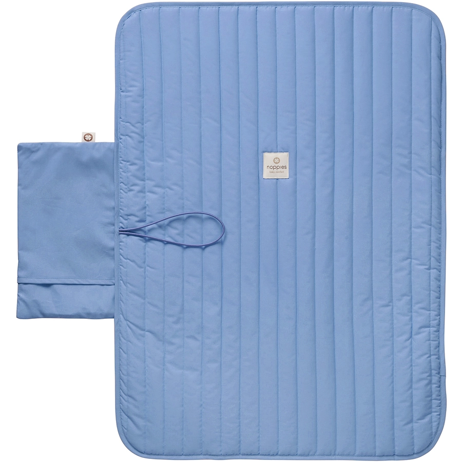 Noppies Wickelunterlage Poplin portable 50x70 cm Colony Blue
