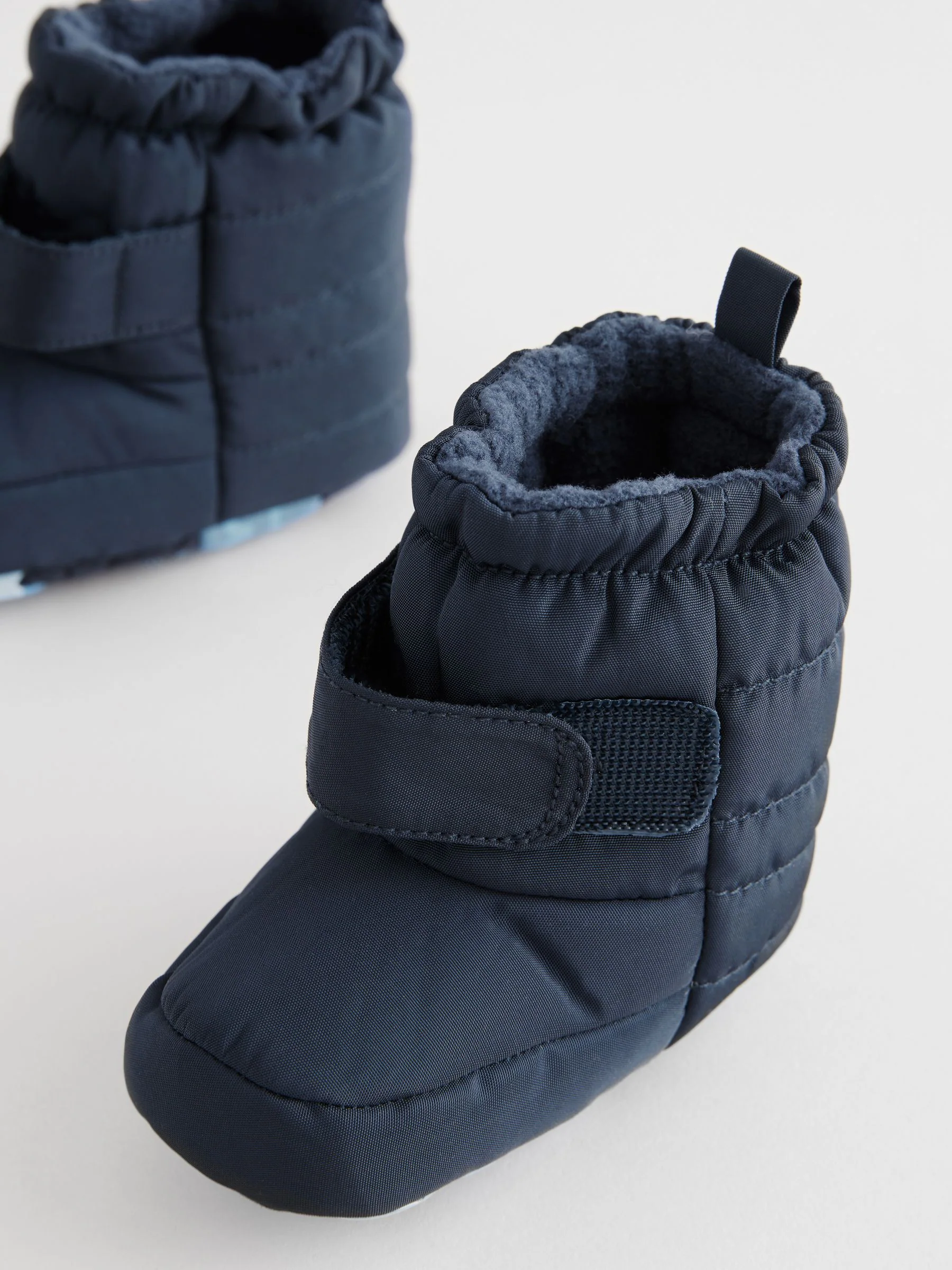 Marineblauw - Baby-sneeuwlaarzen met klittenbandsluiting (0-2mnd)