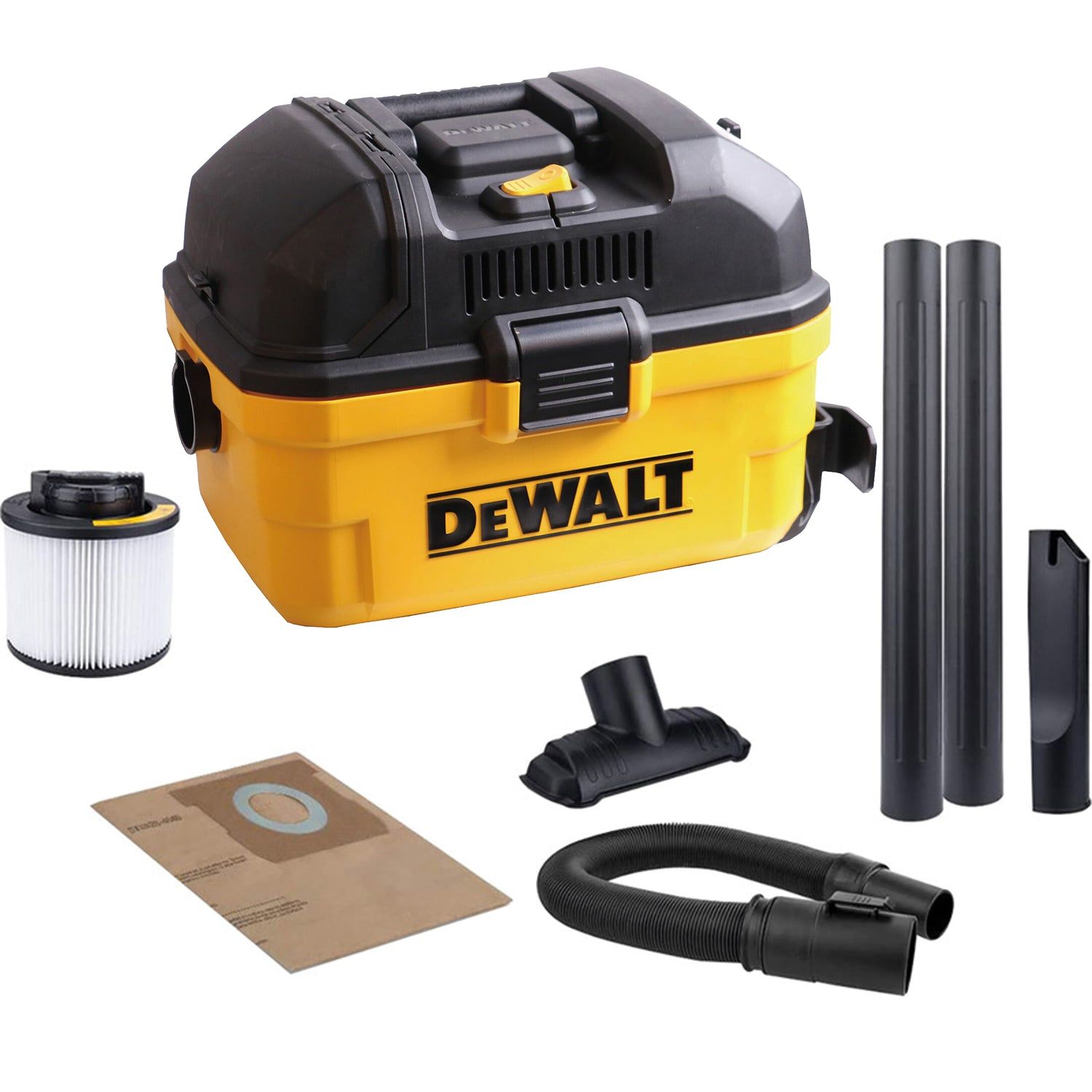 DeWALT DXV15T Toolbox 15L Nat- en Droogstofzuiger 230V
