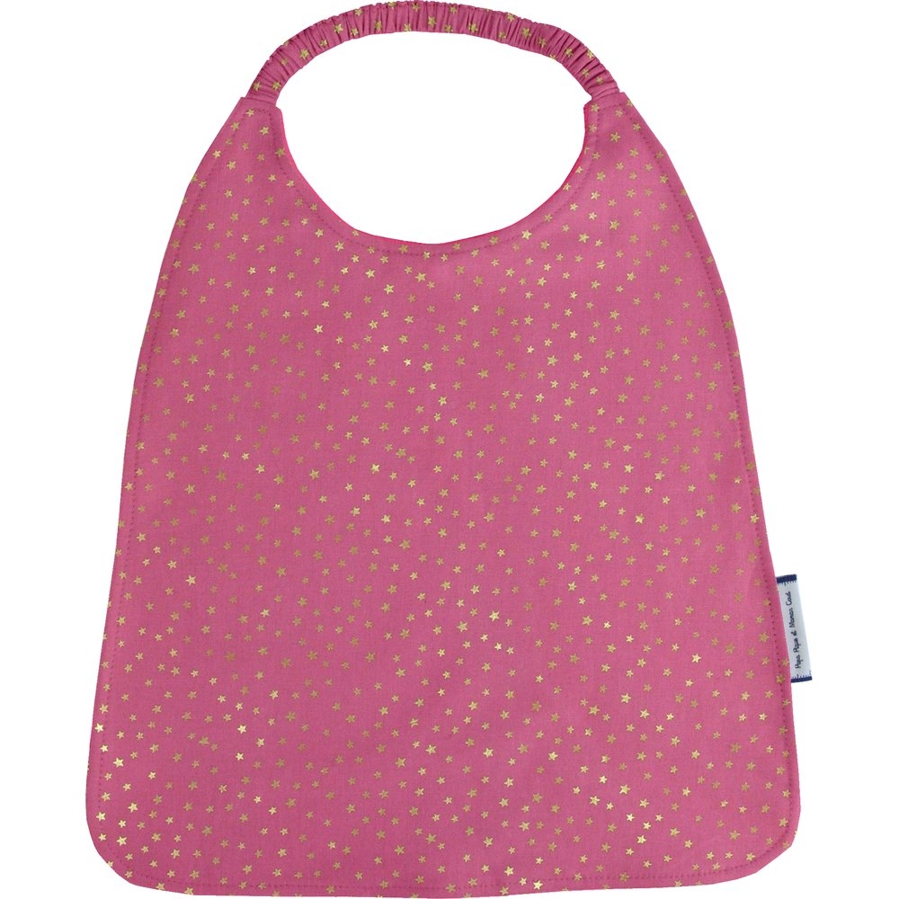 Serviette Enfant Élastique Etoile Or Fuchsia