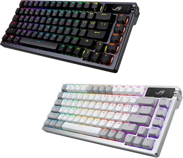 Asus ROG Azoth trådløst tastatur (Moonlight White)