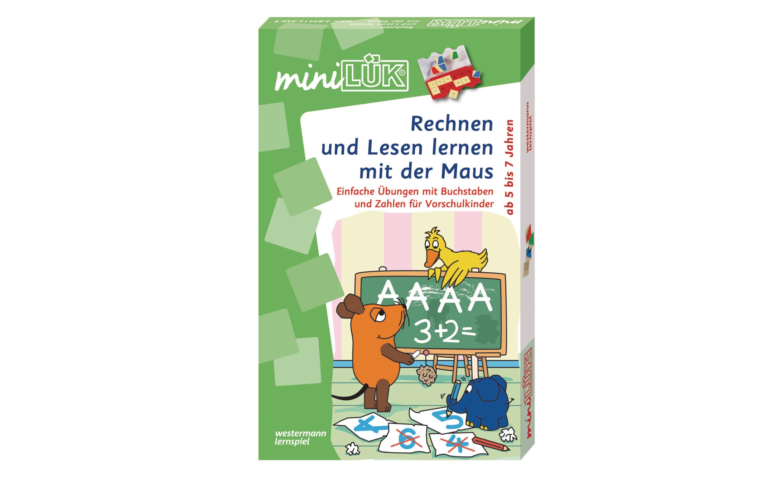 miniLÜK Rechnen und Lesen lernen mit der Maus SetLernspiel mit Lösungsgerät