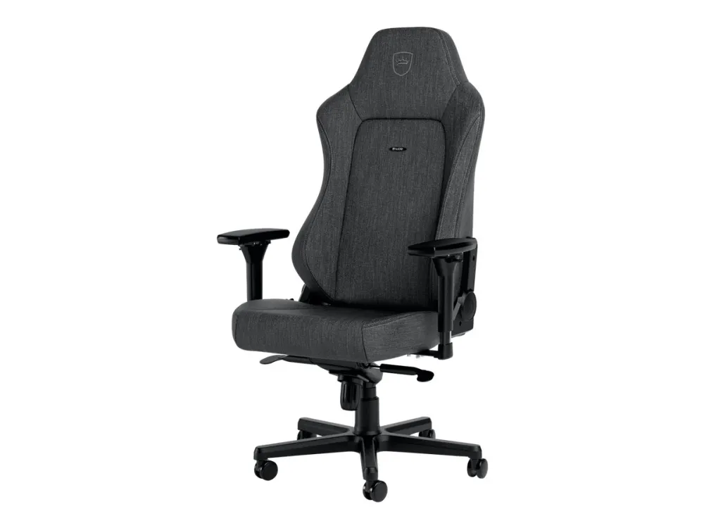 Noblechairs Hero TX - Stol - ergonomisk - armstøtter - T-formet - vippe - aluminium, polyurethan, tekstil, memory foam, polyuretan-læder, koldskum, stålramme - antracite