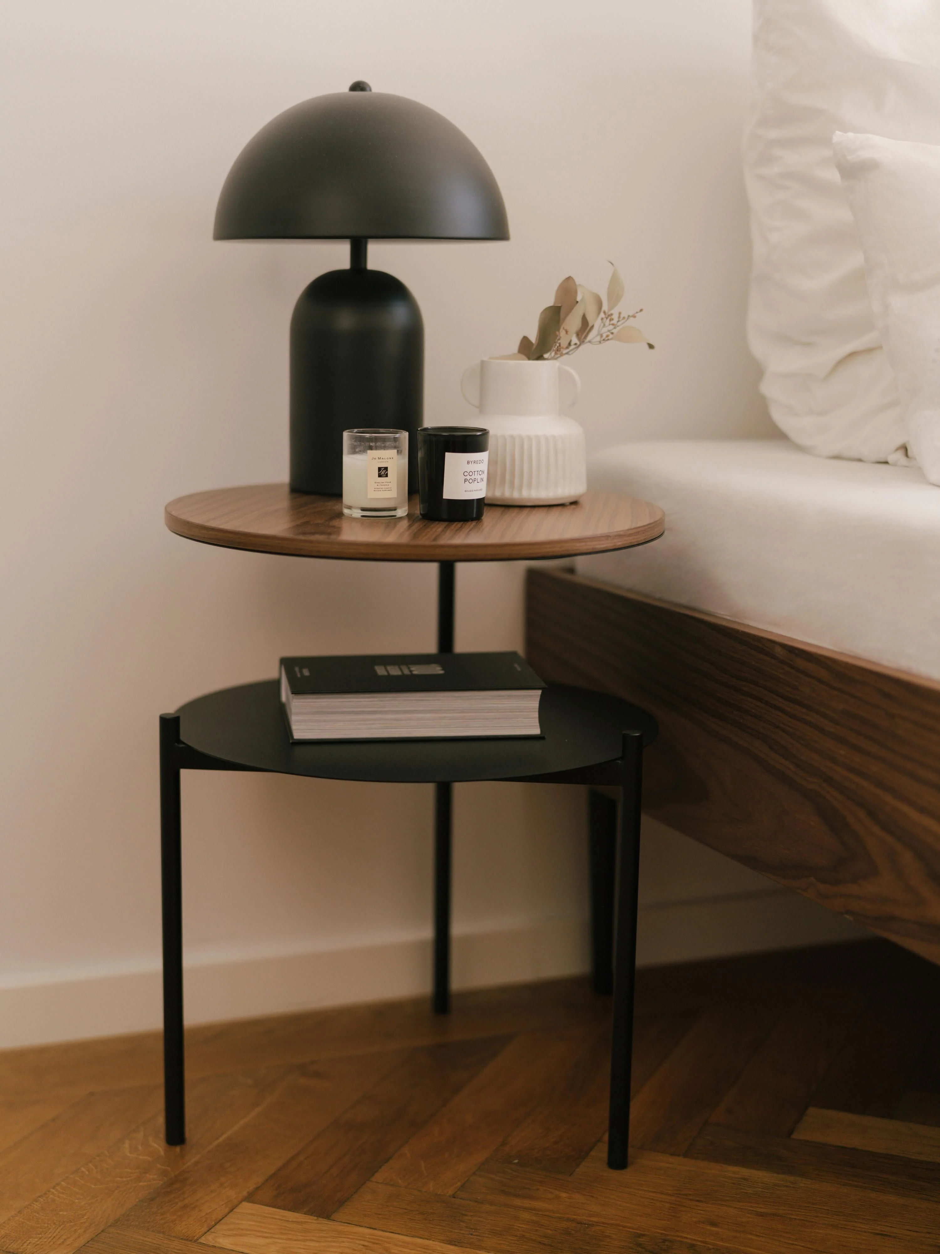 Ronde houten bijzettafel Tu