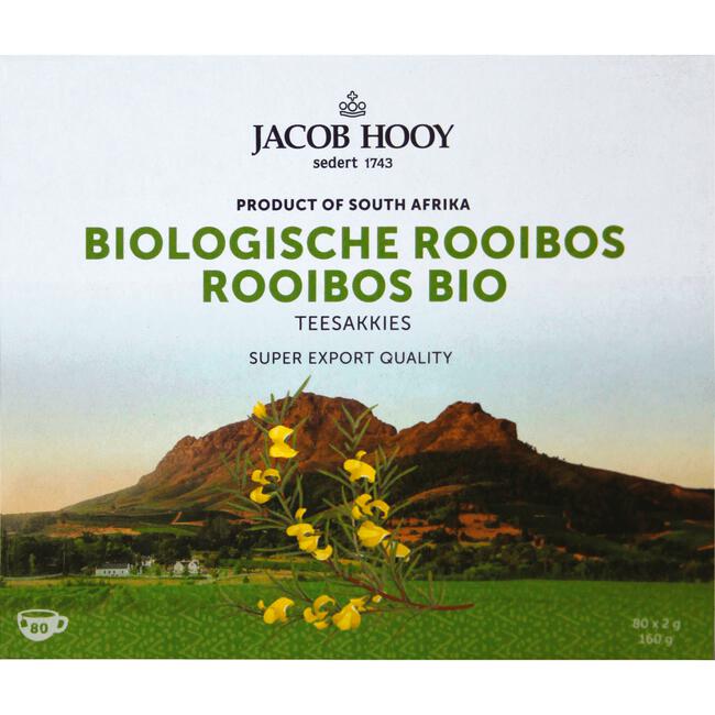 Jacob Hooy Rooibos Bio Nl-Bio-01 80 stuks