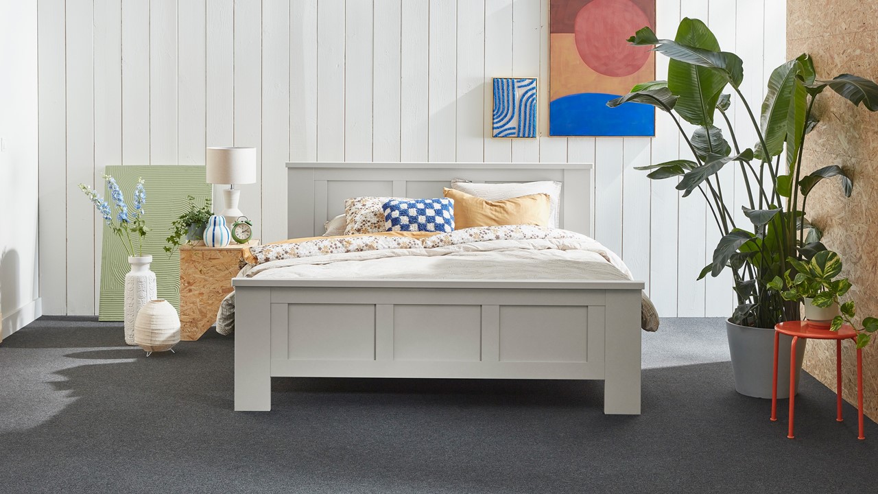 Bed Chateau kiezelgrijs