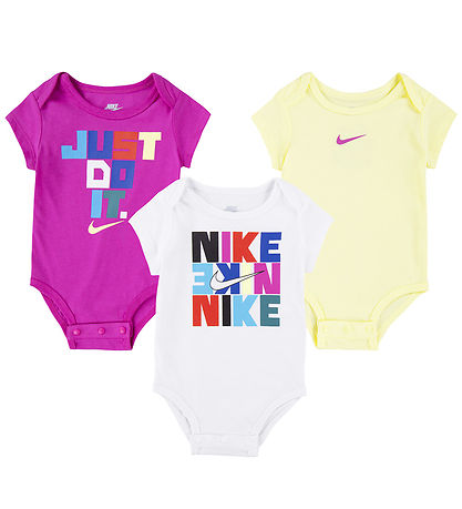 Nike Bodys k/ä - 3er-Pack - Weiß/Lila/Gelb