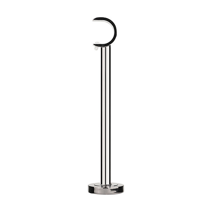 Support long pour barre à rideau double GoodHome 28 mm Olympe gris