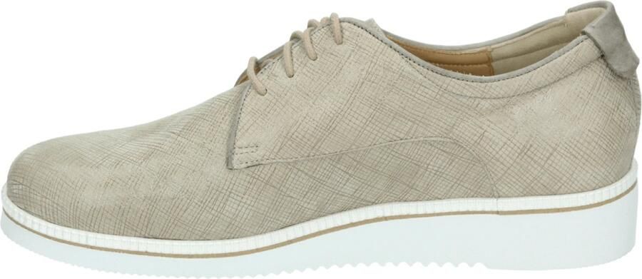 Durea 6191~G~~~~~~~~~~~~~~~~~~~~~~~~ Dames veterschoenen Taupe