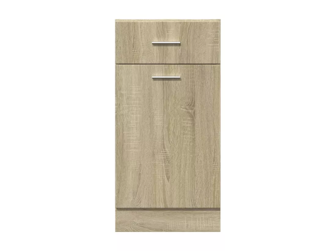 Armoire de plancher tiroir chêne sonoma bois d'ingénierie