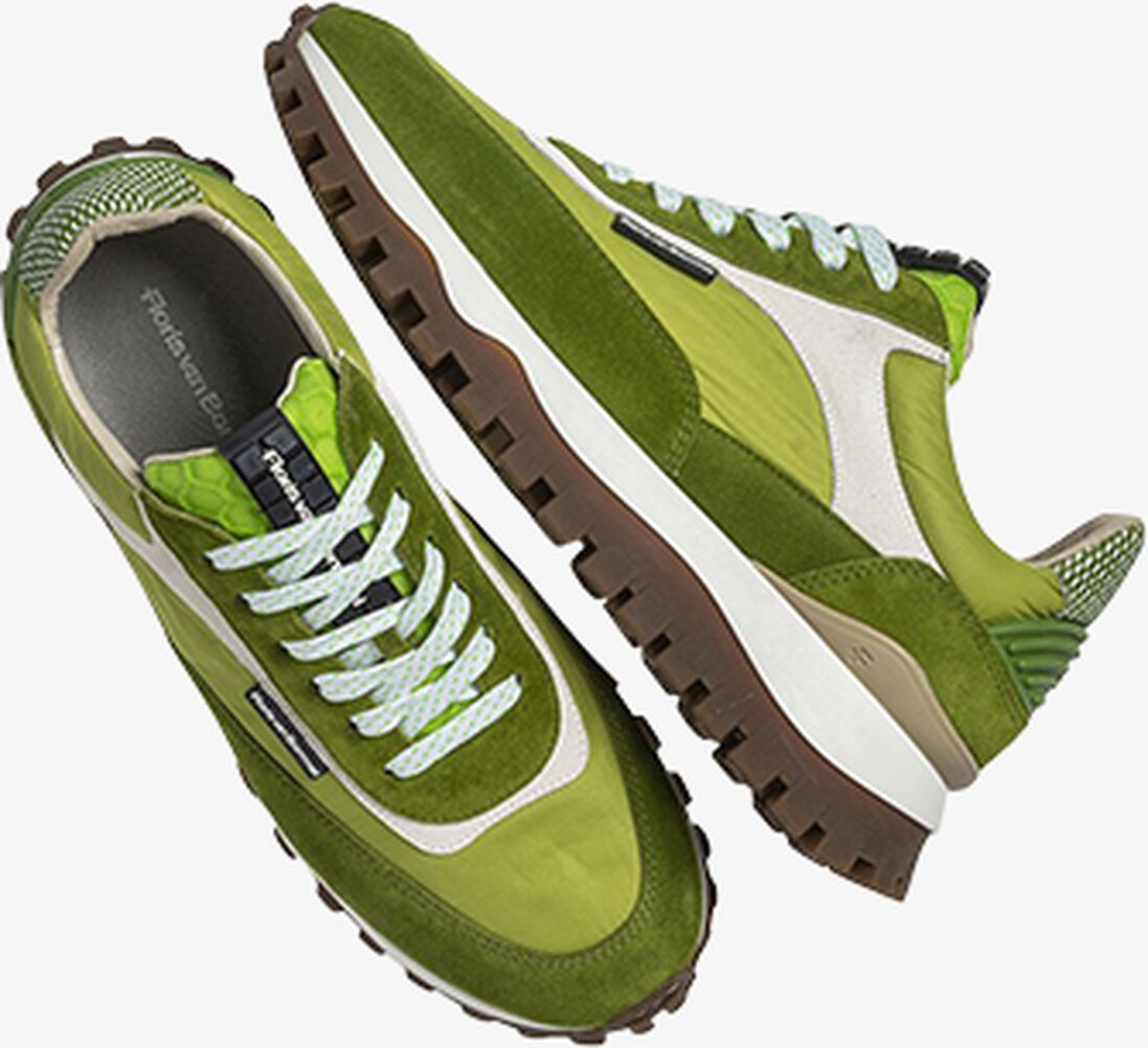 FLORIS VAN BOMMEL groene floris van bommel lage sneakers sfm-10157