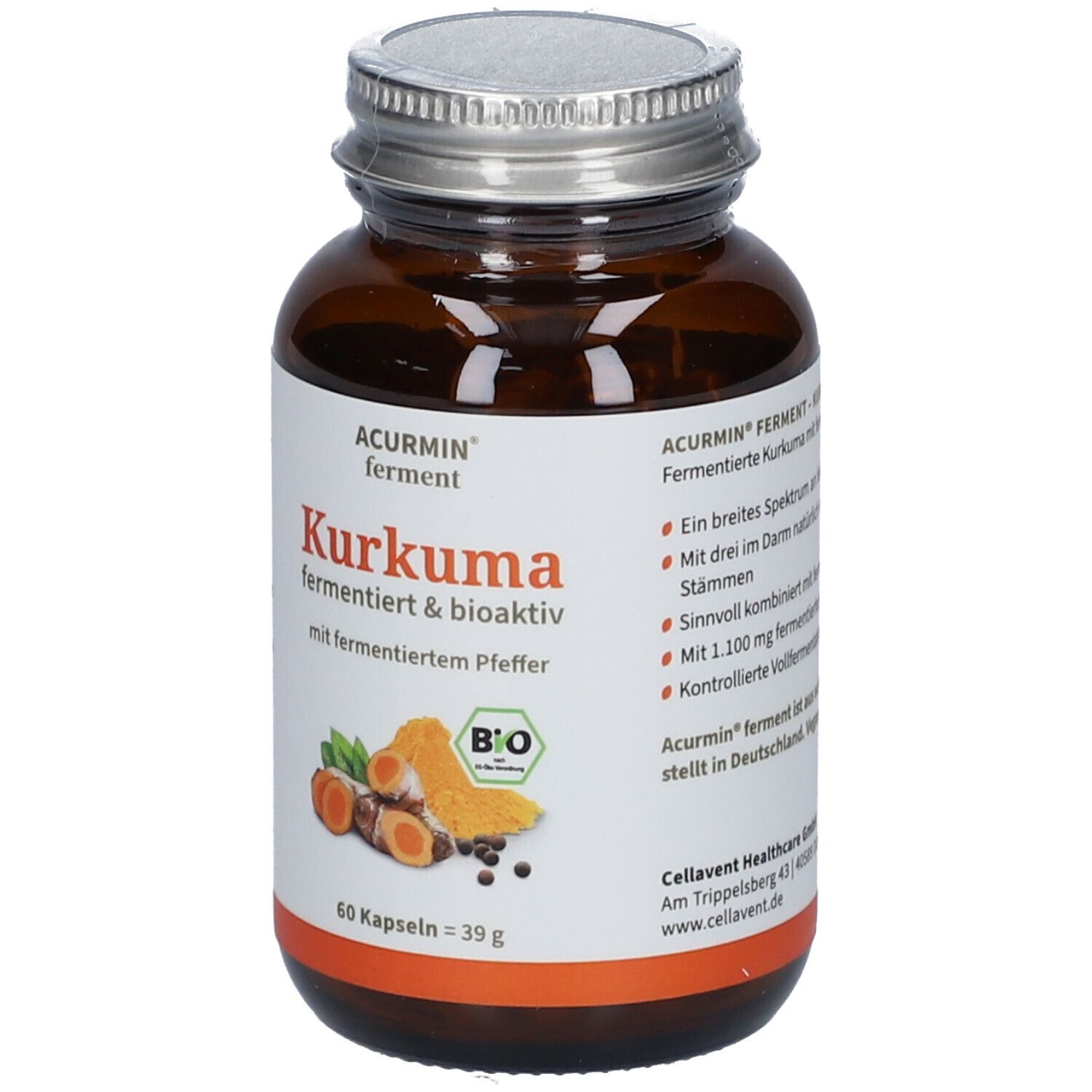 Acurmin® ferment BIO Kurkuma Kapseln - fermentiert und bioaktiv