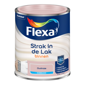 Flexa Strak in de Lak binnenlak zijdeglans oudroze 750 ml