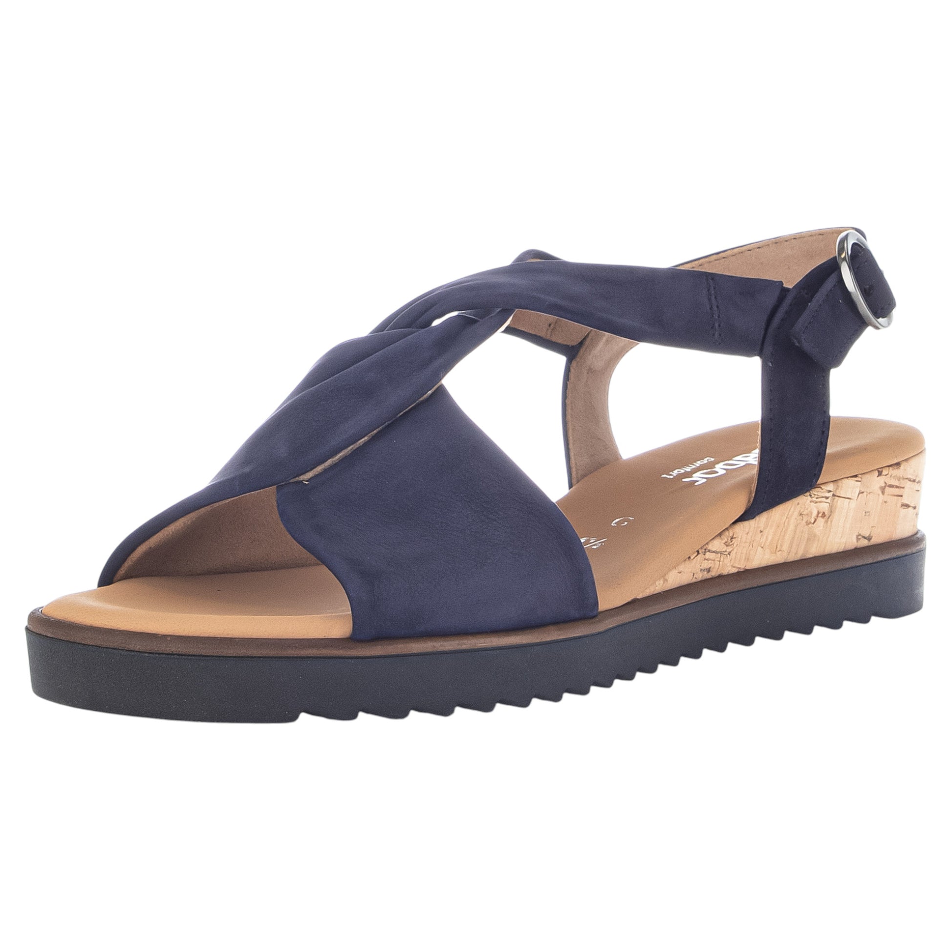 Sandaler med hæl, kvinder, mørkeblå