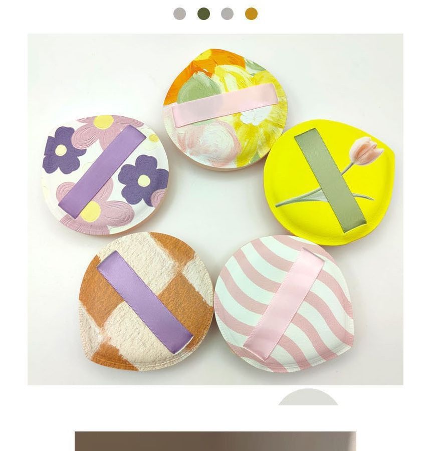 Sweetpourin - Print Poederdons met Etui (Diverse Ontwerpen)