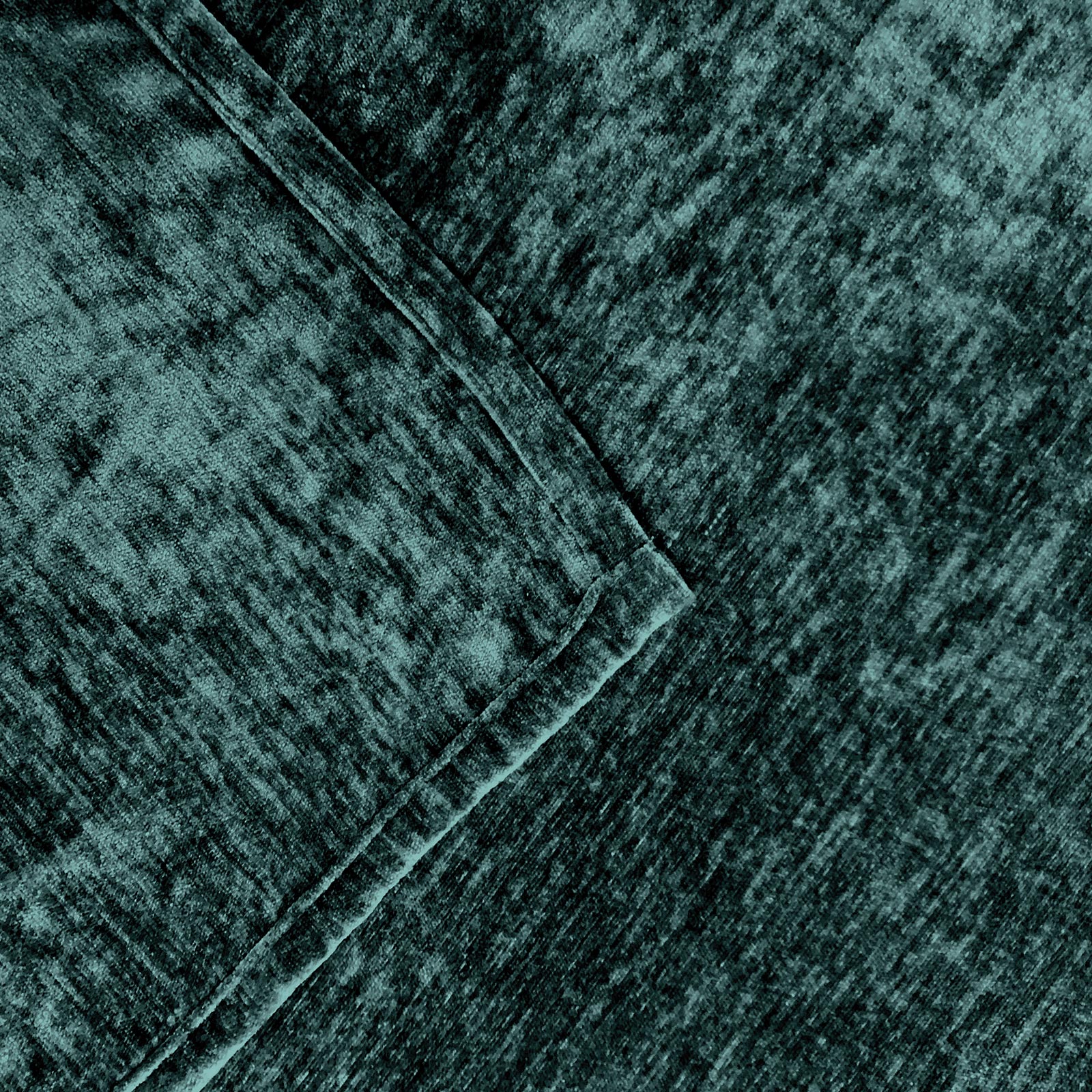 Kombibandschal WOLLY - petrol - Thermo-Chenille - 145x135 cm