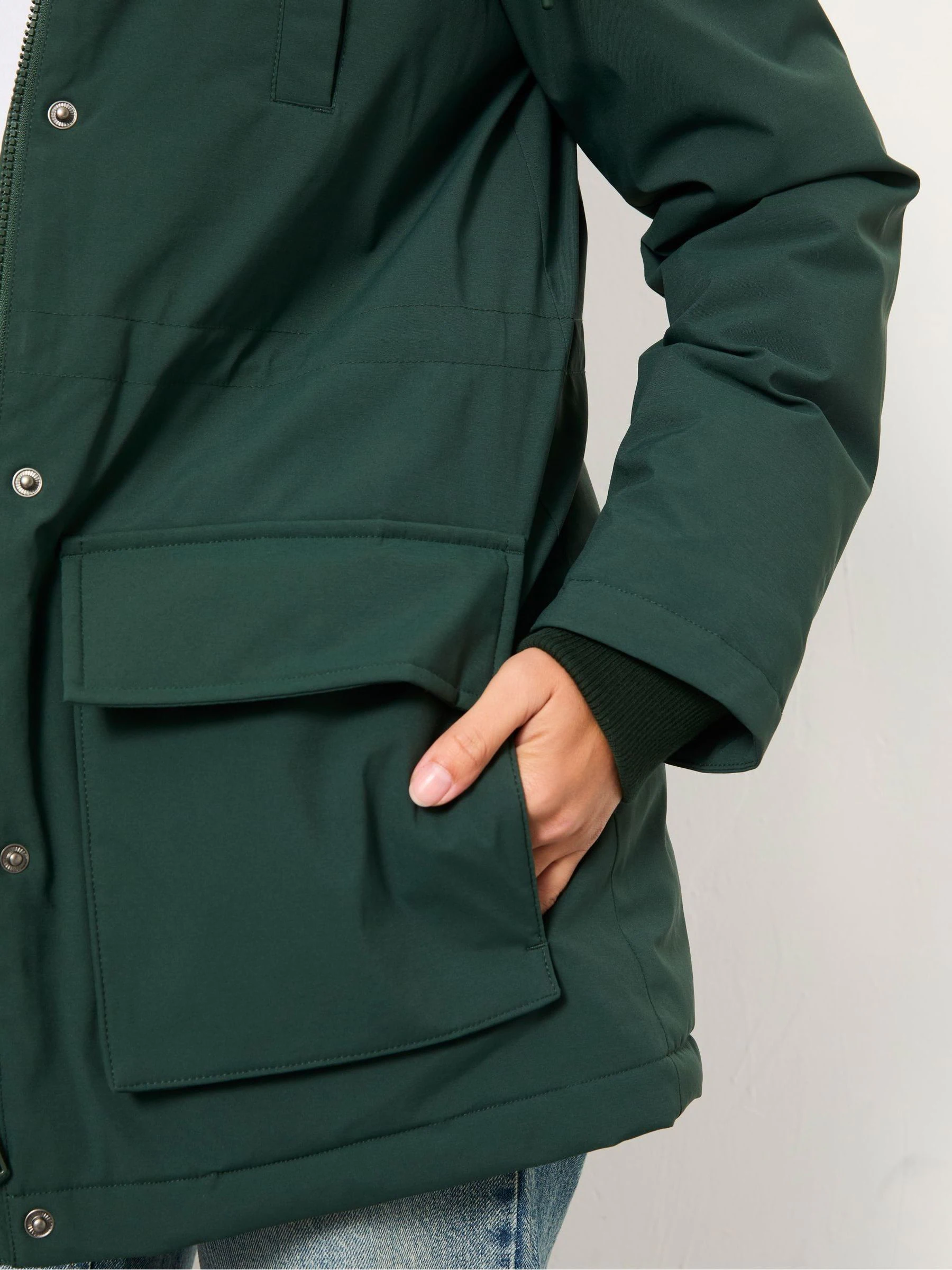 Groen - FatFace Gewatteerde Jas