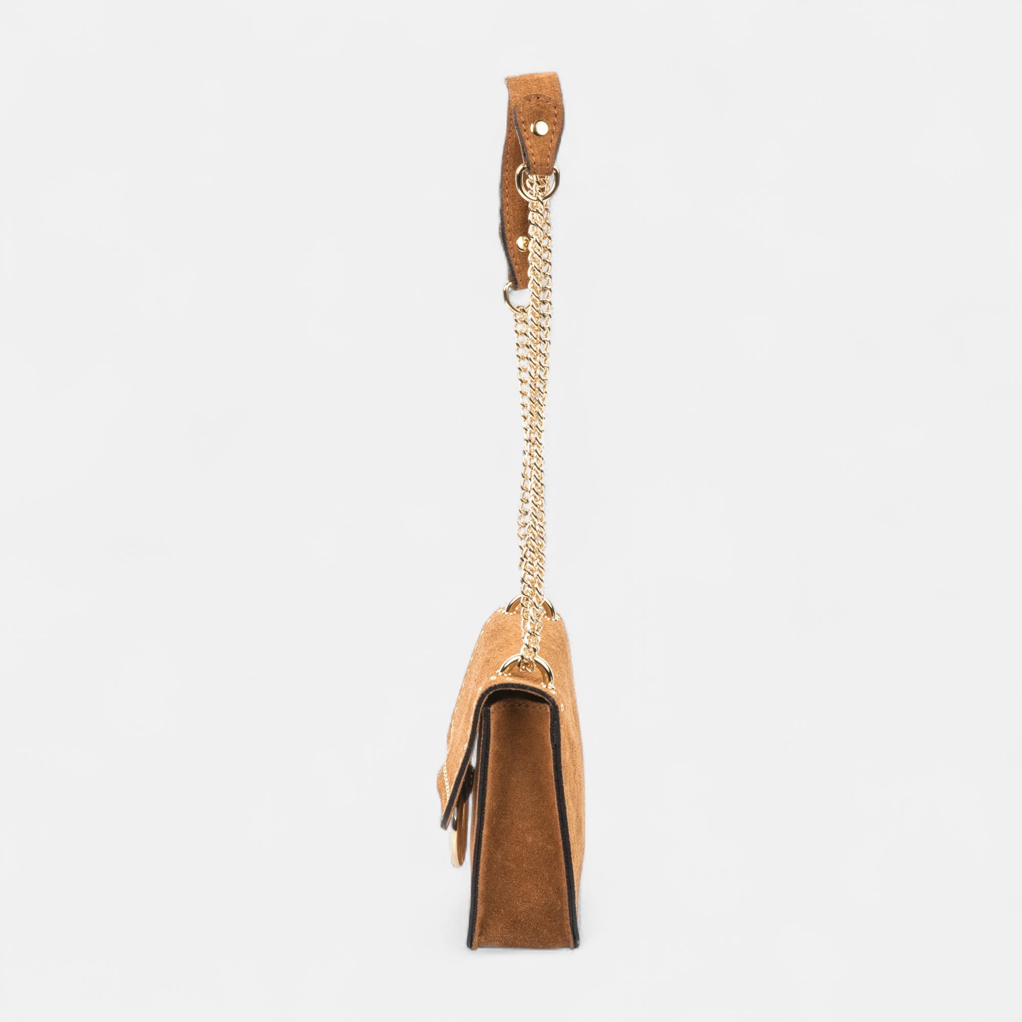 Sac bandoulière en cuir cognac