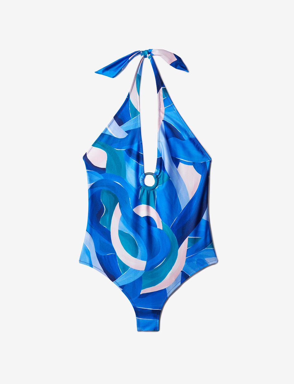 Maillot de bain une pièce tour de cou